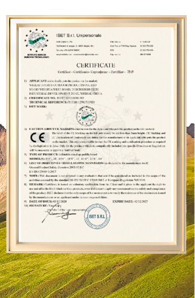CE Certificate - ISET S.r.l.