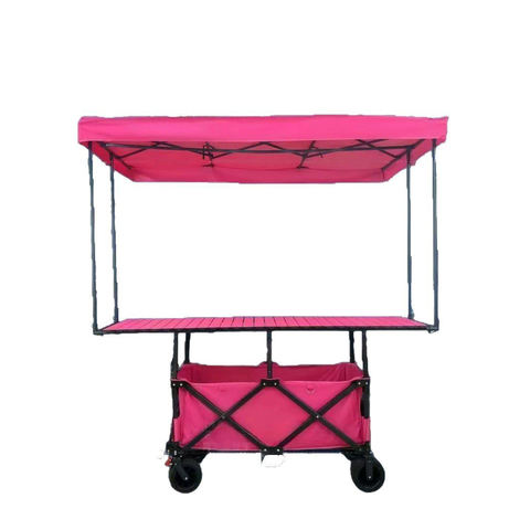 Wholesale Large Adjustable Table Board Thickened Fabric Gathering Type Outdoor Stall Foldable Camping Cart