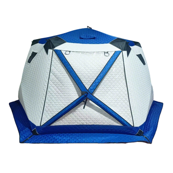 Wholesale Ice Fishing House Tent Triple Layer Oxford Cloth Thickened Padded Large Opening Waterproof Four-Season Quick Setup