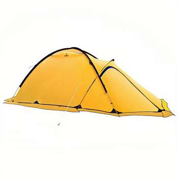 Lightweight 4 Season Double Layer Nylon Camping Tent Waterproof Windproof Foldable Large Space Beach Hiking Backpacking